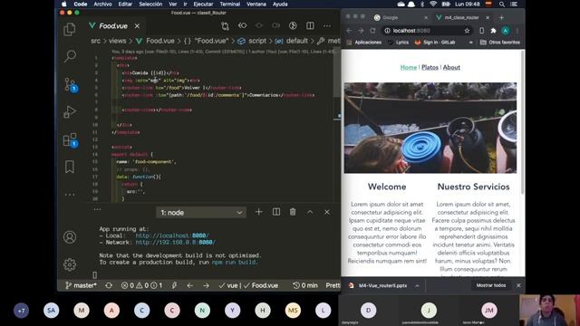 Módulo 4 - Desarrollo de componente web con VUEJS - VUE Router - Sesión 2 смотреть онлайн