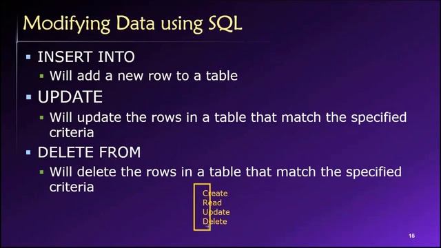 Topic 03, Part 05 - Introduction to the Data Manipulation Language (DML) смотреть онлайн