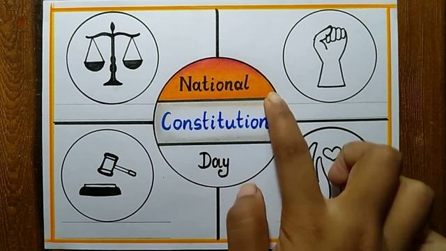 National Constitution Day Poster Drawing easy,26th Nov | Construction day drawing | Law Day drawing смотреть онлайн