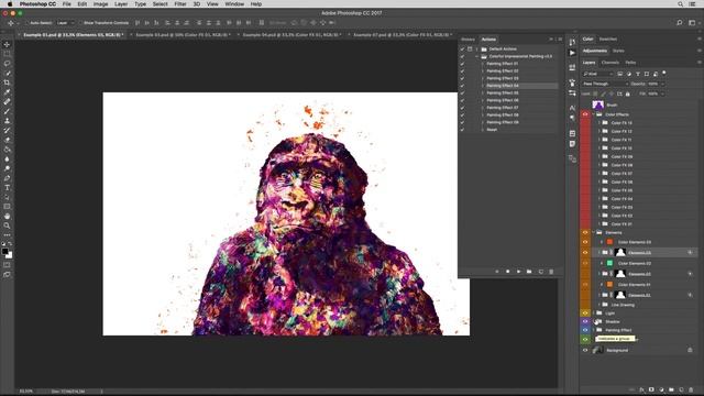 Colorful Impressionist Painting Photoshop Action Tutorial смотреть онлайн
