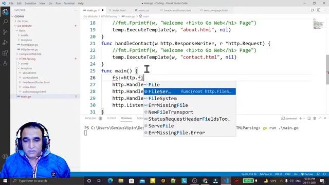 How to create Static File Server in Golang | How to access assets folder in Go | Dr Vipin Classes смотреть онлайн