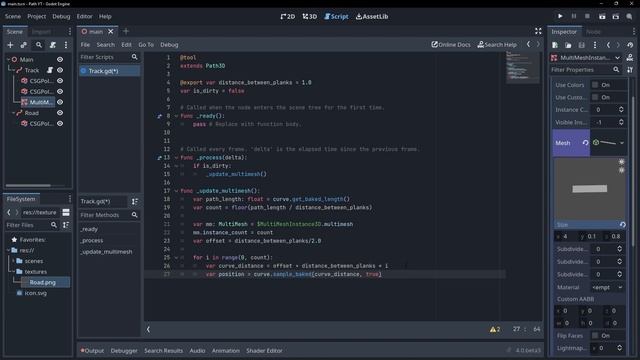 Path Based Mesh Generation in Godot 4 смотреть онлайн