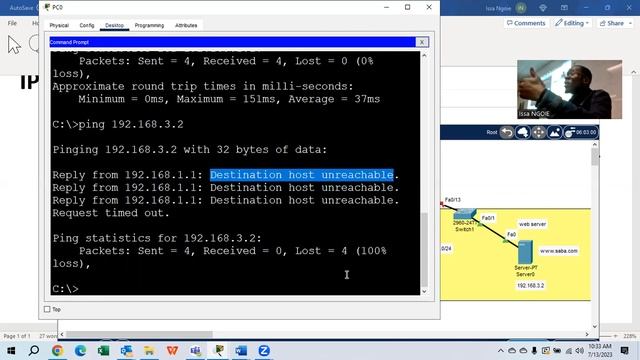 CCNA 3 || LESSON 4 : ACCESSING A COMPANY'S INTERNAL WEBSITE USING A DEFAULT ROUTE (PART 1) смотреть онлайн
