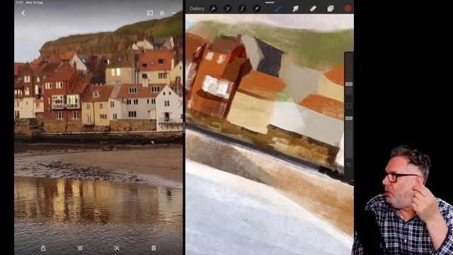 Painting a Landscape with the Nikko Rull brush in Procreate смотреть онлайн