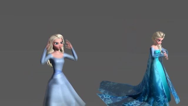 MMD - Ice Elsa and Frozen 2 Elsa + Testing Queen Anna's Cape Physics (Chaos Medley) смотреть онлайн