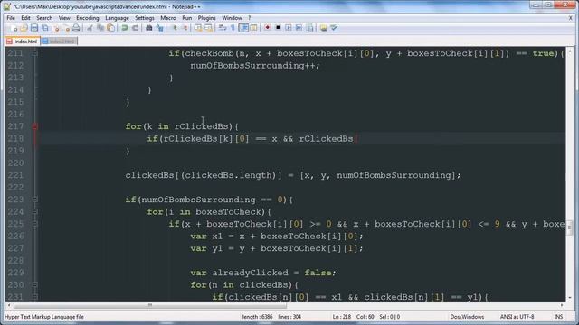Flagging 2 & Win - Minesweeper JavaScript & Canvas Game Development Tutorial 12 смотреть онлайн