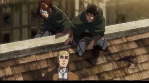 Армин съедает Бертольда и становиться Колоссальным титаном(Armin eats Bertholdt Colossal Titan)