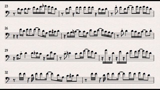 Pass The Peas - Fred Wesley Solo Transcription смотреть онлайн