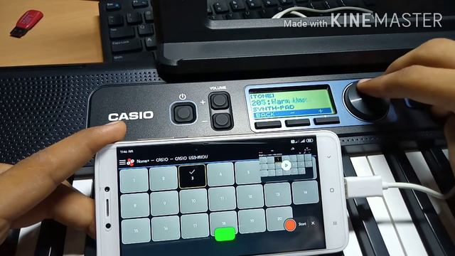 Casio ct s300 connect with MIDI commander Mobile app смотреть онлайн