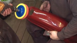 полировка деталей мотоцикла Ява пастой 3М (Jawa)