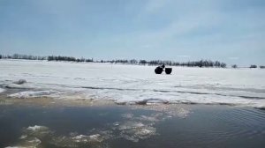 Каракат+самоблок ДАК. Выход на лёд.