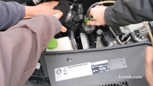 Проверка мембраны вентиляции картерных газов на примере VW Transporter T6  2.0d 2015 , CXHA