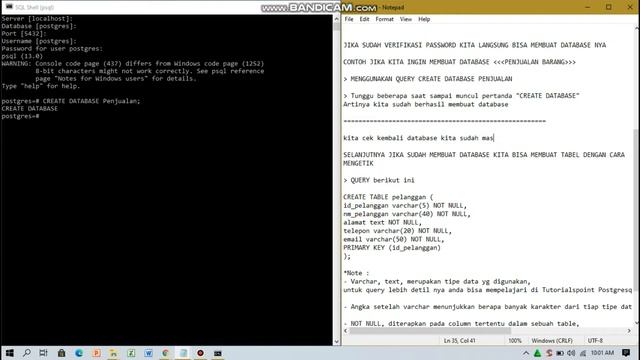 Tutorial Instalasi PostgreSQL (Database Management Systems) pada Windows dan Cara Menggunakannya смотреть онлайн