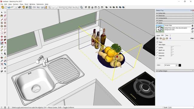 (Reupload) SketchUP Tutorial - Design Kitchen Set 2x3m + Enscape 2.5.2 | Desain Dapur Minimalis смотреть онлайн