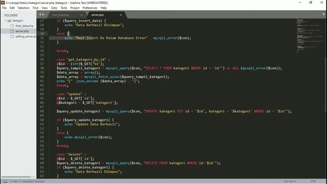 Implementasi Client Server PhP dan Android (CRUD) Bagian 1 смотреть онлайн