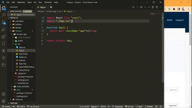 Make movies app with React in Hindi | Part 1 | Beginner Projects смотреть онлайн