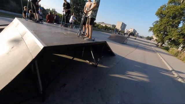 Бердск. Кикскутеринг. Парк Горького. Scootering, Freestyle Scootering.