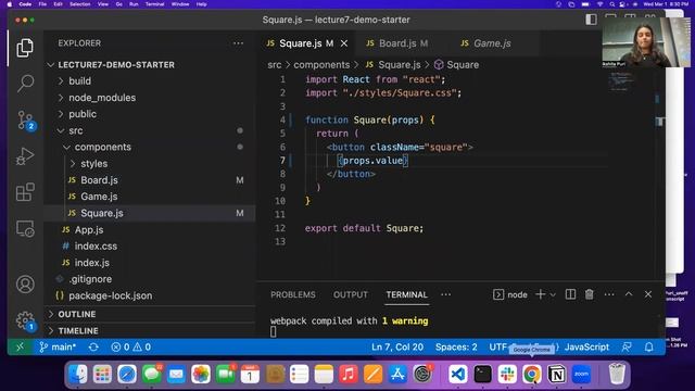 Lecture 7, React 1 - Spring 2023 смотреть онлайн