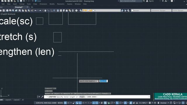 16#Autocad scale # Autocad stretch # Autocad Lengthen # смотреть онлайн