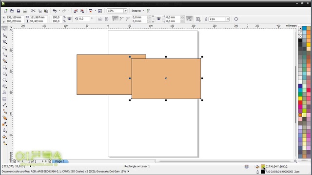 обзор интерфейса в CorelDRAW