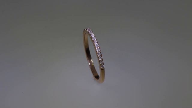 0.25 Ct 14K Rose Gold Natural Diamond Bridal Stackable Anniversary Wedding half Eternity Band Ring смотреть онлайн