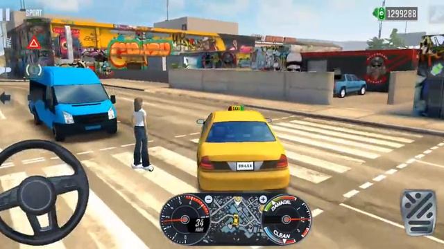 Ford Crown Victoria Taxi l Taxi Sim 2022 Evolution Driving Miami City Driving Car Android Gameplay смотреть онлайн