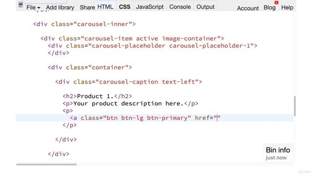 Populate a Carousel | Build a Bootstrap Product Carousel | Lecture 12 смотреть онлайн