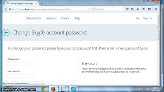 How to Change Your Skype password 2015 смотреть онлайн
