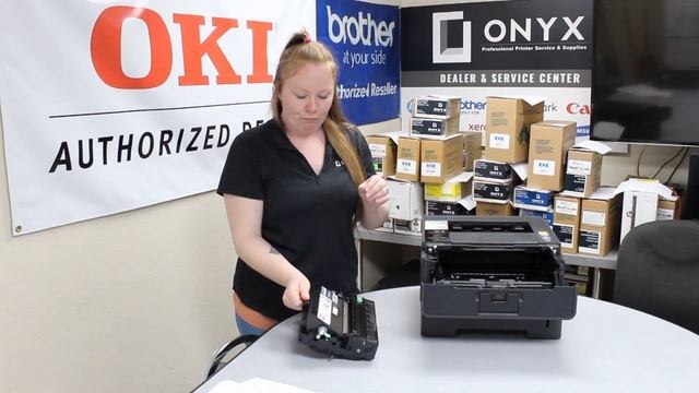 Brother HL5470dw | Onyx Imaging | Tulsa Printer Repair | How to Replace Toner смотреть онлайн