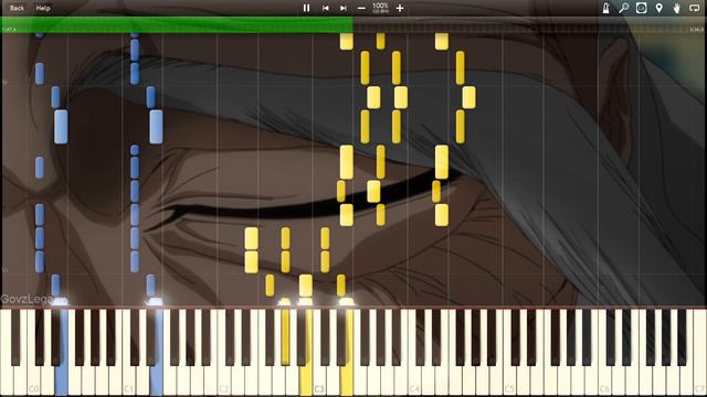 Bleach - Showing Off (Kenpachi Vs Byakuya Theme) | Piano Tutorial
