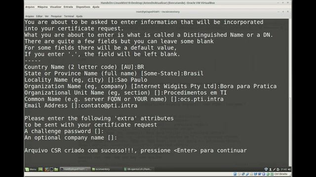 ? Script-08 Geração do Certificado SSL e Configuração do Virtual Host do OCS Inventory смотреть онлайн