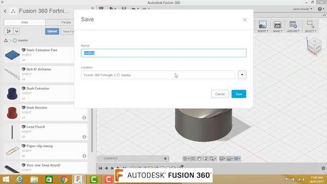 Fusion 360 Tutorial - Loft sketch profile FF.E4 смотреть онлайн