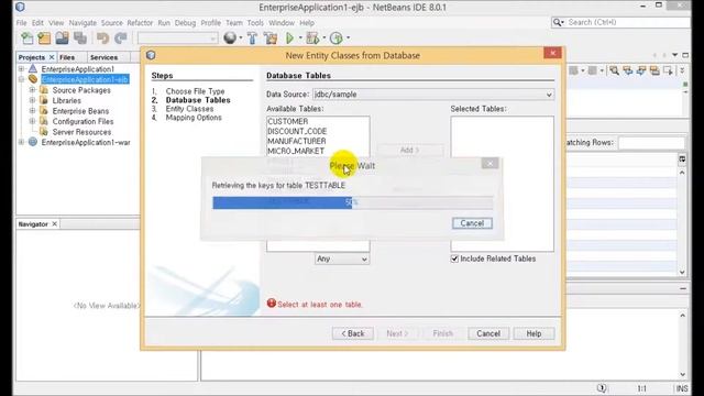 Netbeans & EJB tutorial 3: Creating JPA Entity and Entity Facade смотреть онлайн