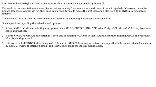 Databases: PostgreSQL maintenance смотреть онлайн