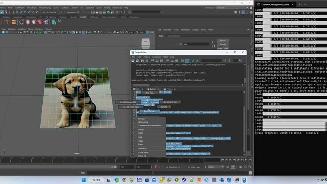 MAYA run Stable diffusion Web-UI API ! смотреть онлайн