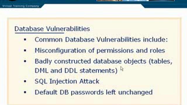 04.Database Vulnerabilities смотреть онлайн