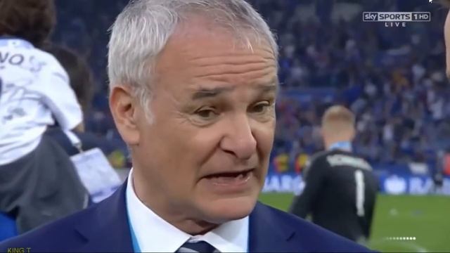 Claudio Ranieri Post Match Interview as Champion смотреть онлайн