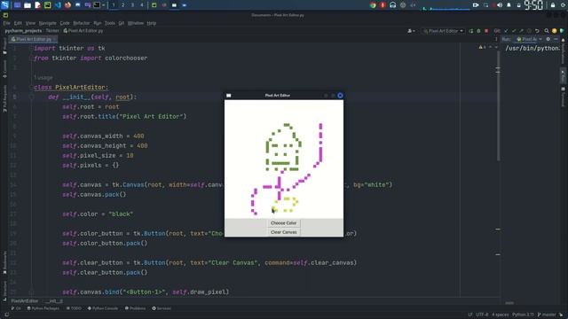 Transforming Images into Pixel Art || Python Turtle Pixel Art Generator || смотреть онлайн