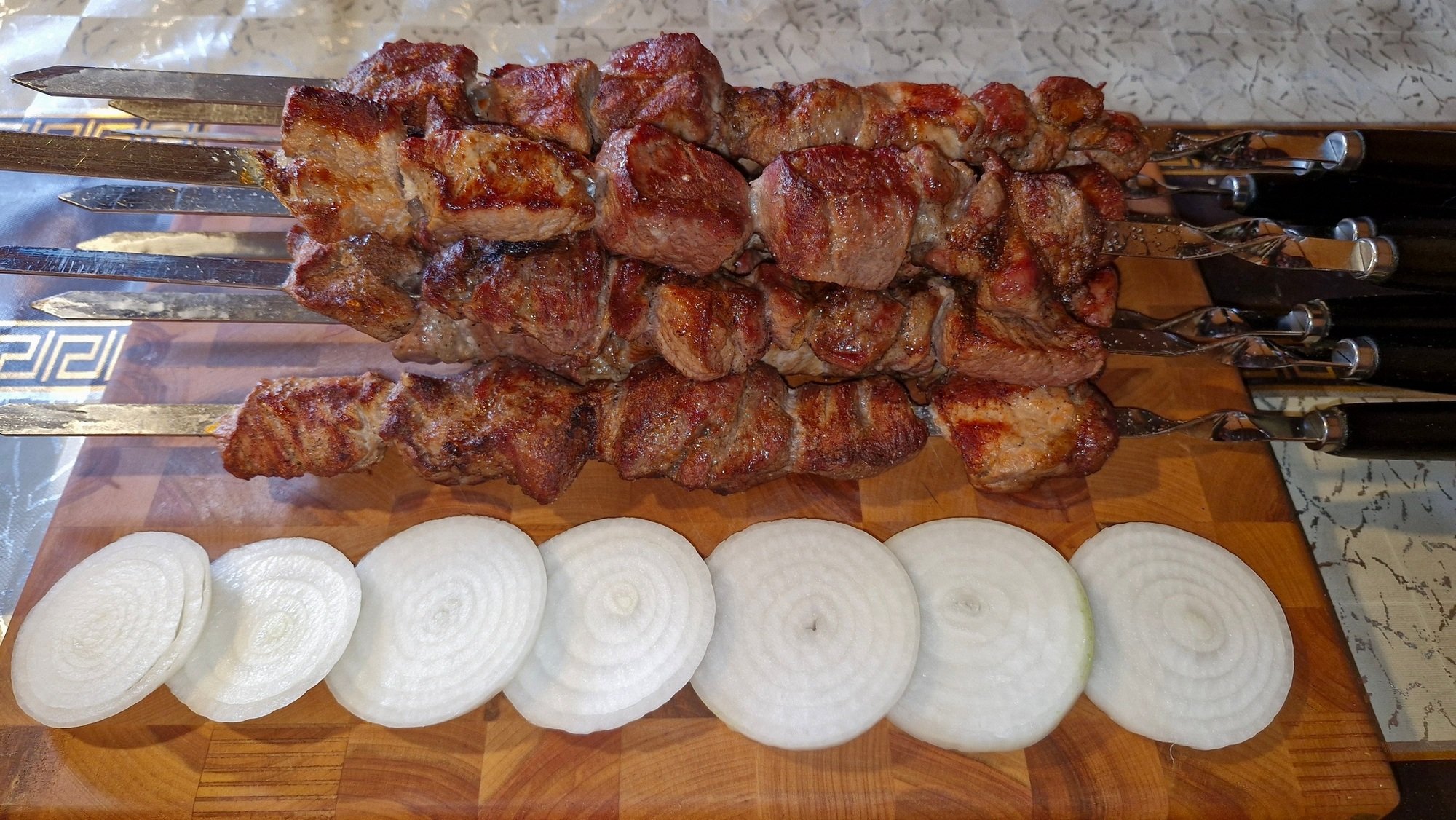 Шашлык в чайном маринаде / Получается нежное сочное мясо/ смотреть онлайн