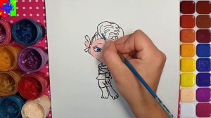 Монсик Лола из мультика Монсики (Monsiki). Раскраска для детей