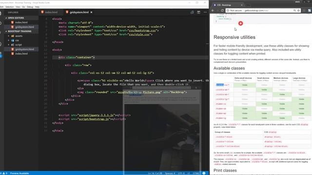 Bootstrap tutorial for Beginners 2017 Bootstrap Responsive utilities 7 смотреть онлайн