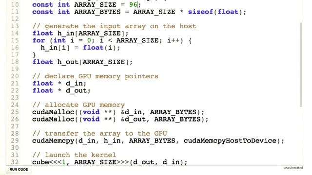 Cubing Numbers Using CUDA - Intro to Parallel Programming смотреть онлайн