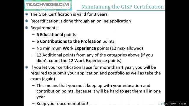 GISP Exam Preparation Class Introduction смотреть онлайн