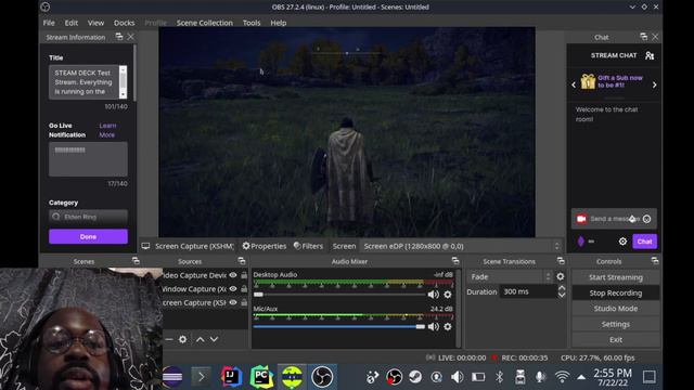 Stream To Twitch With ONLY The Steam Deck