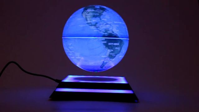 Парящий глобус с синей подсветкой (D-14см) (+доп. подставка) смотреть онлайн