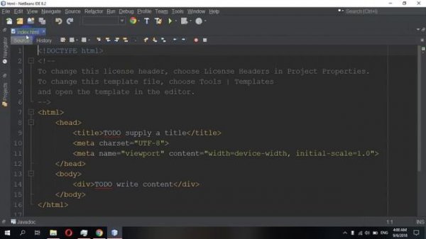 How to Create HTML CSS and JS in Netbeans