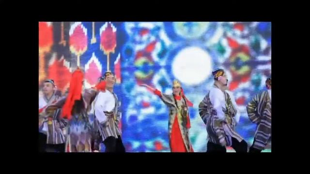 Танцевальный коллектив "Эдельвейс" - узбекский танец "Андижанская палитра"; Узбекистан, г.Алмалык смотреть онлайн