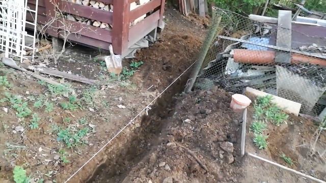 Дача. Траншея под водосток смотреть онлайн
