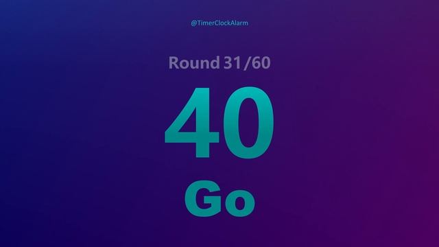 Interval Timer 45 sec / 15 sec - 60 Rounds - (1 hour Workout) смотреть онлайн
