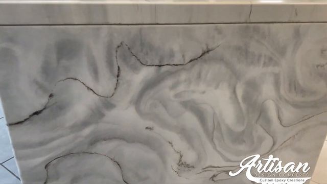 Epoxy Countertop To Mimic White Fusion Quartz смотреть онлайн